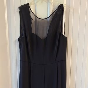 Antonio Melani sweetheart neck, black pantsuit, sz 14